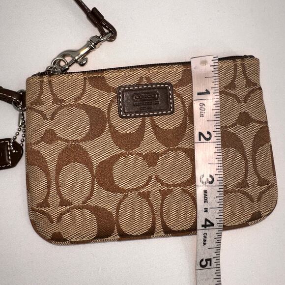 Coach Signature Mini Wristlet Pouch - Picture 6 of 6
